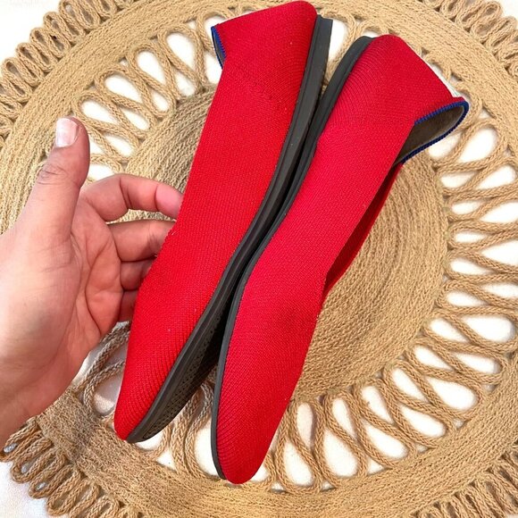 Rothy's the Square Flats in Cardinal Red Size 7.5 - Picture 12 of 13